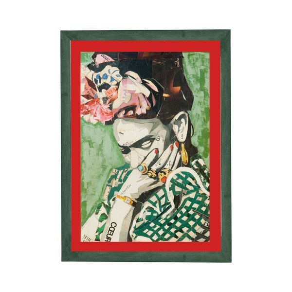 Quadro murale in cornice rossa, 30 x 40 cm Frida - Surdic
