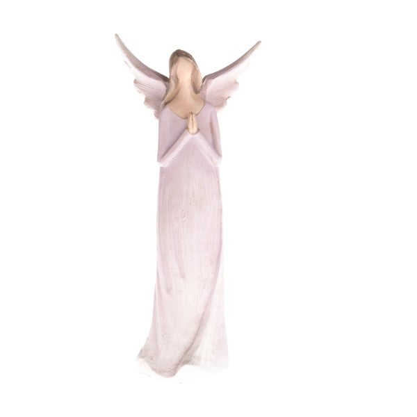 Statuetta decorativa viola Angelo orante, altezza 14,5 cm - Dakls