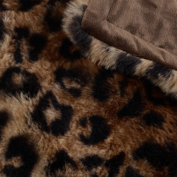 Coperta marrone 130x170 cm Animal Print – Catherine Lansfield-image-3