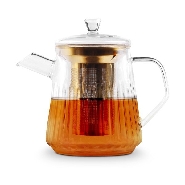 Teiera dorata in vetro con filtro 900 ml Mia – Vialli Design-image-4