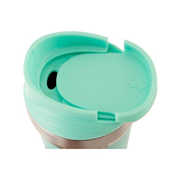 Tazza termica da viaggio in acciaio inox turchese Mimo, 380 ml - Premier Housewares-image-2
