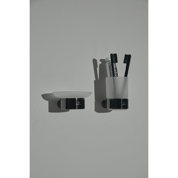 Portasapone da parete in metallo color antracite Conca - Ideal Standard-image-1