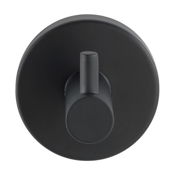 Gancio a parete in acciaio inox nero opaco Bosio - Wenko-image-2