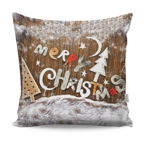 Cuscino Buon Natale, 43 x 43 cm - Gravel