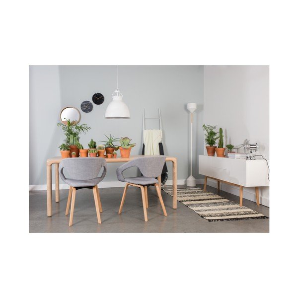 Tavolo da pranzo con effetto frassino 90x180 cm Storm – Zuiver-image-2
