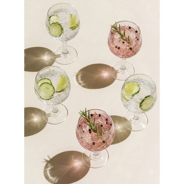 Set di bicchieri da gin 4 pz 650 ml Melodia – Lyngby Glas-image-1
