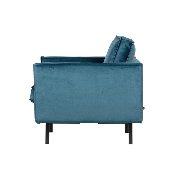 Poltrona in velluto blu Rodeo - BePureHome-image-2