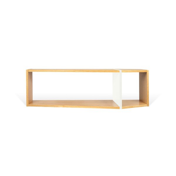 Scaffale marrone e bianco Uno, 120 x 35 cm - TemaHome