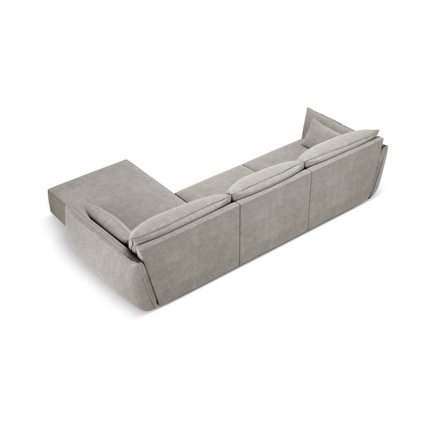Divano angolare grigio chiaro (angolo destro) Vanda - Mazzini Sofas-image-3