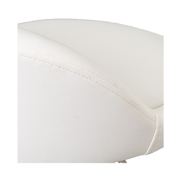 Sgabelli da bar bianchi ad altezza regolabile in similpelle in set di 2 (altezza seduta 72 cm) - Casa Selección-image-1