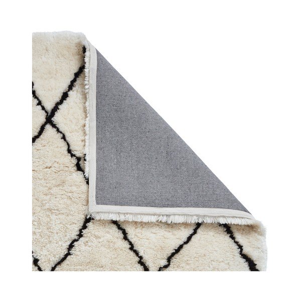 Tappeto bianco e crema con dettagli neri , 120 x 170 cm Morocco - Think Rugs-image-3