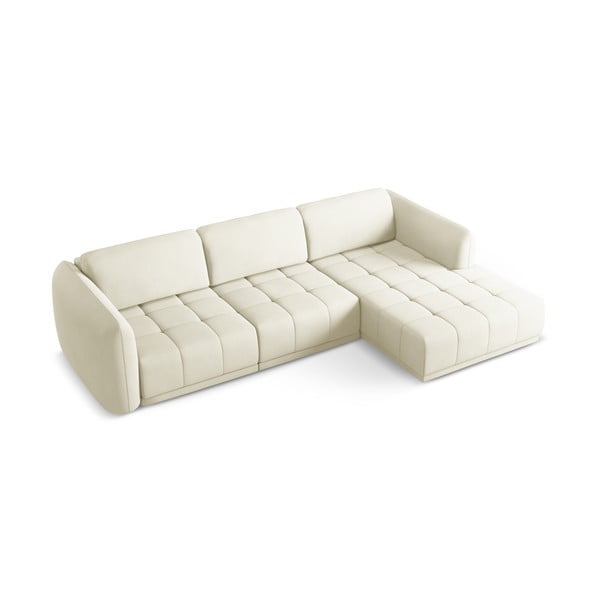 Divano angolare bianco (con penisola a destra) Hoku – Makamii-image-2