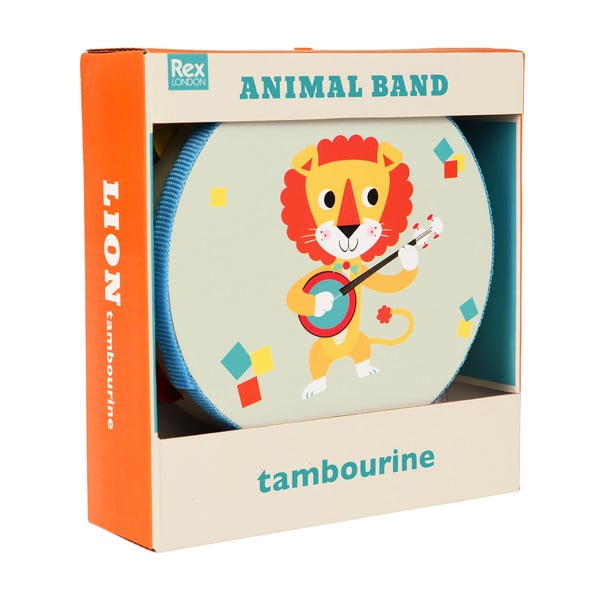 Giocattolo musicale Tambourine Animal Band - Rex London