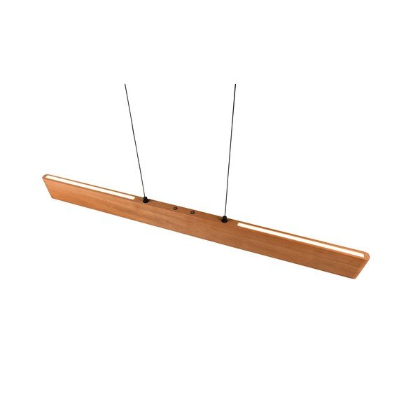 Lampadario LED di colore naturale con paralume in legno Edgewood – Trio-image-4