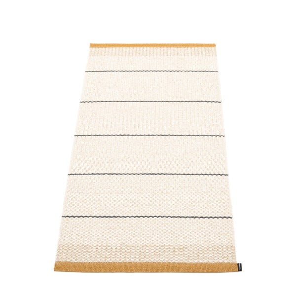 Tappeto da interno/esterno giallo ocra/color crema 60x125 cm Belle Ochre – Pappelina