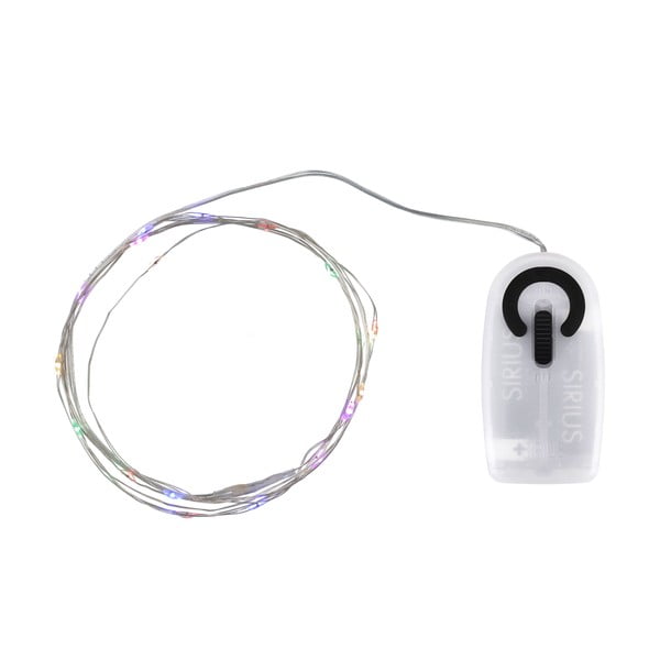 Catena luminosa 20 lampadine lunghezza 190 cm Knirke multi - Sirius