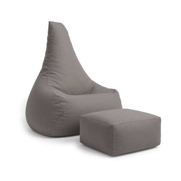 Pouf a sacco per bambini grigio scuro Outzy – Meowbaby