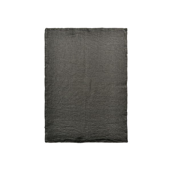 Asciugamano in cotone grigio scuro, 50 x 70 cm Wafle Kitchen - Södahl
