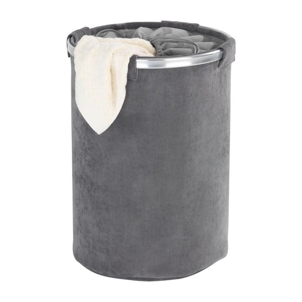 Cesto portabiancheria grigio , 68 l Cordoba - Wenko-image-1