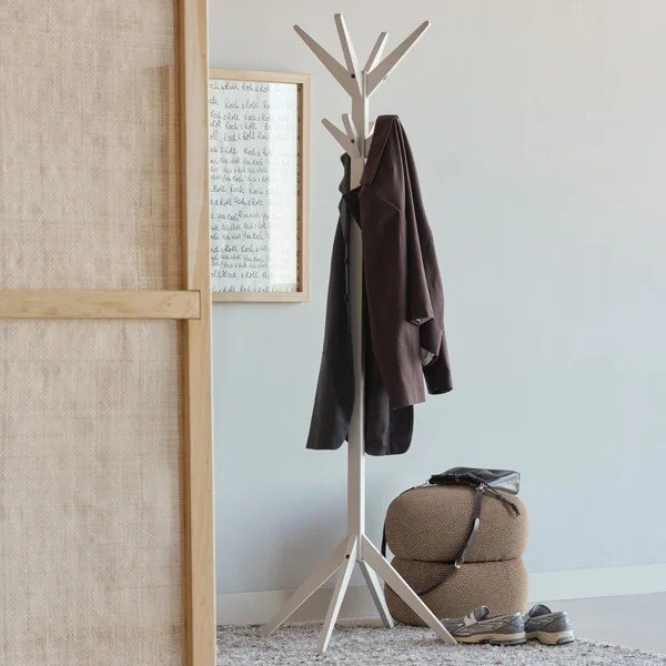 Appendiabiti beige ø 45x178 cm Studio – WOOOD-image-1