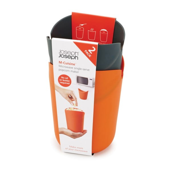 Set di 2 macchine per la cottura dei popcorn a microonde M-Cuisine - Joseph Joseph-image-1