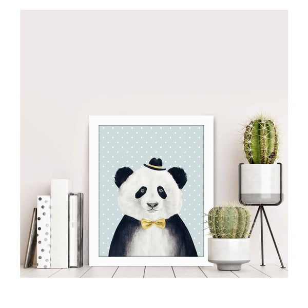 Pittura decorativa Panda, 28,5 x 23,5 cm - Wallity-image-1