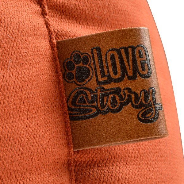 Letto per cani arancione 70x75 cm - Love Story-image-2