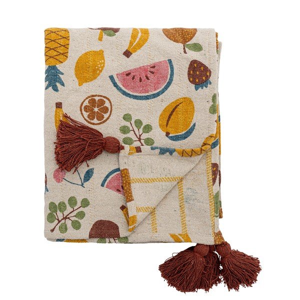 Coperta per bambini in cotone riciclato 130x160 cm Fruitta – Bloomingville Mini