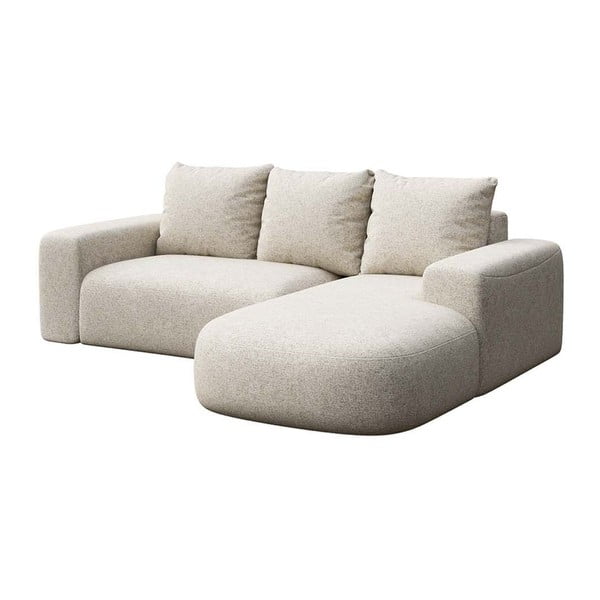 Divano angolare beige (con penisola a destra e chaise lounge) Monce – Rodier-image-2