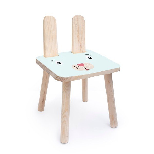 Sedia per bambini in pino massiccio Bunny - Little Nice Things