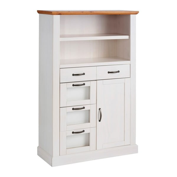 Armadio in legno di pino massiccio bianco Marika - Støraa-image-1