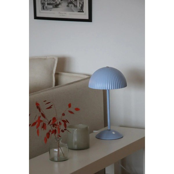 Lampada da tavolo blu in metallo con paralume in metallo (altezza totale 33,5 cm) Zin – Markslöjd-image-1