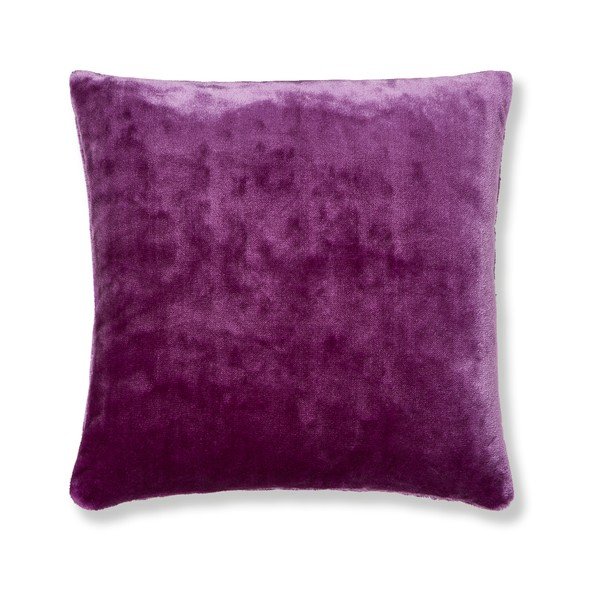 Fialový povlak na polštář Catherine Lansfield Basic Cuddly, 55 x 55 cm