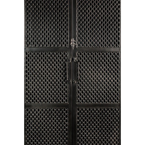 Vetrina in metallo nero 60x161 cm Denver - Dutchbone-image-1