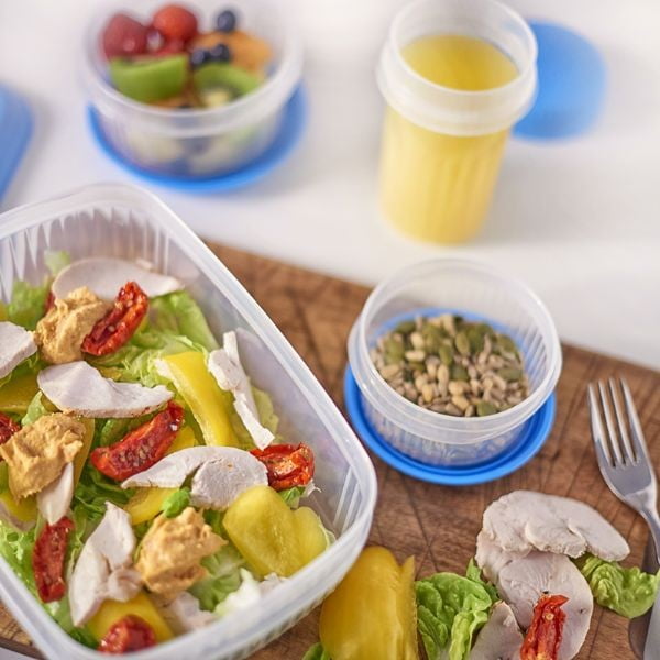 Contenitore per alimenti con coperchio Seal Tight Round Foodsaver, 500 ml Premium Range - Addis-image-1