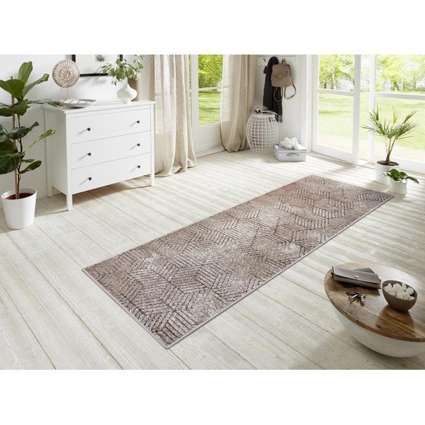 Runner Lux marrone, 70 x 200 cm Polygon - Hanse Home-image-1