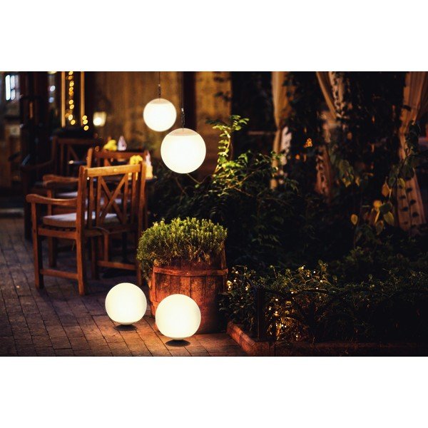 Apparecchio solare LED dimmerabile per esterni con telecomando ø 20 cm Twin - Fischer & Honsel-image-1