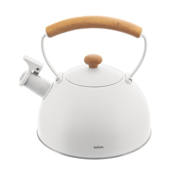 Teiera bianca in acciaio inox 3 l Whiteline - Orion-image-1