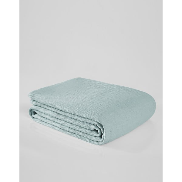 Copriletto in cotone color menta per letto matrimoniale 200x230 cm Serenity - Mijolnir-image-1