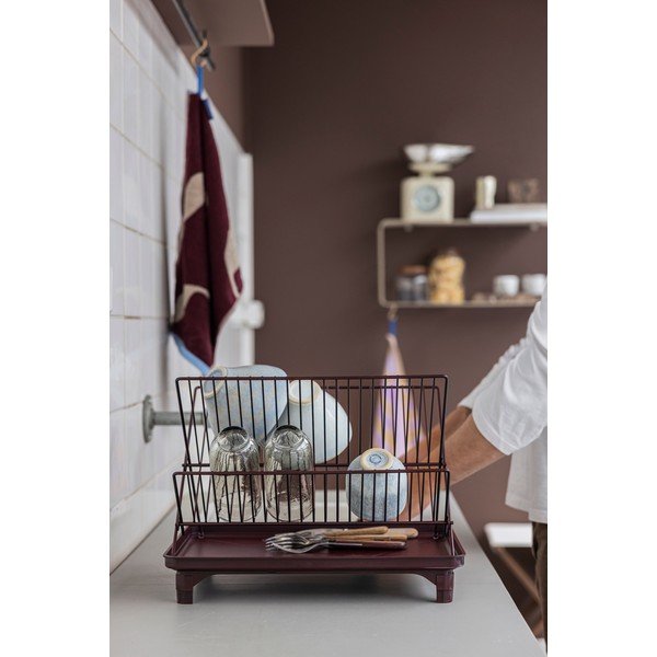 Scolapiatti a due piani burgundy 42x29 cm Dry-It – Mette Ditmer Denmark-image-3