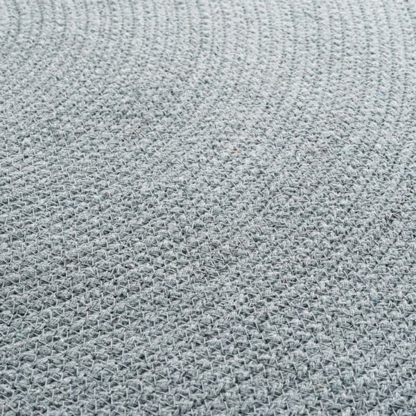 Tappeto rotondo grigio chiaro ø 90 cm Pompomparty - douceur d'intérieur-image-2