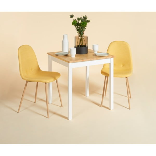 Set di 2 sedie da pranzo gialle Lissy - Bonami Essentials-image-1