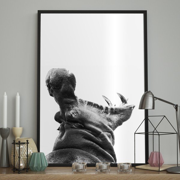 Poster , 100 x 70 cm Hippopotamus - DecoKing-image-1