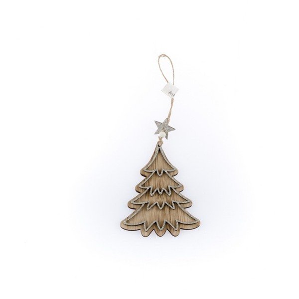 Dřevěný závěsný stromek Dakls Christmasy II