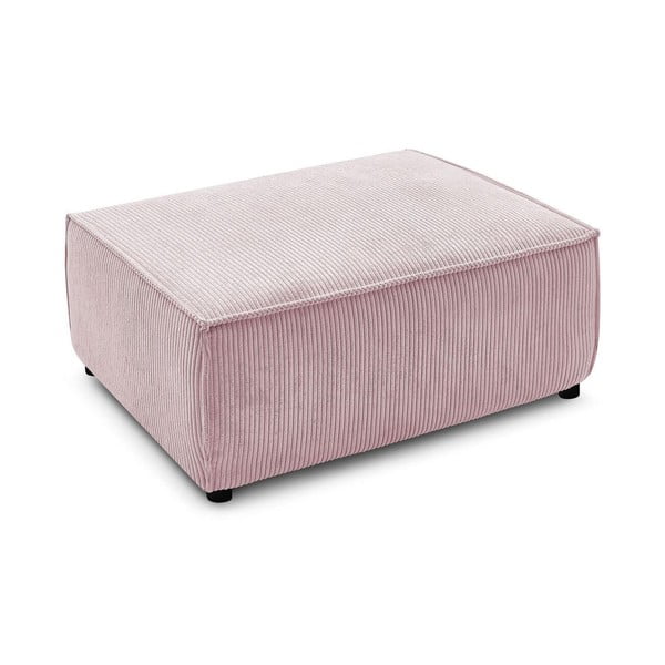 Sgabello in velluto a coste rosa chiaro Nihad - Bobochic Paris-image-3