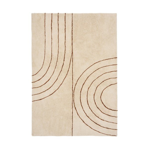 Tappeto beige in misto cotone 200x300 cm Tampa – House Nordic