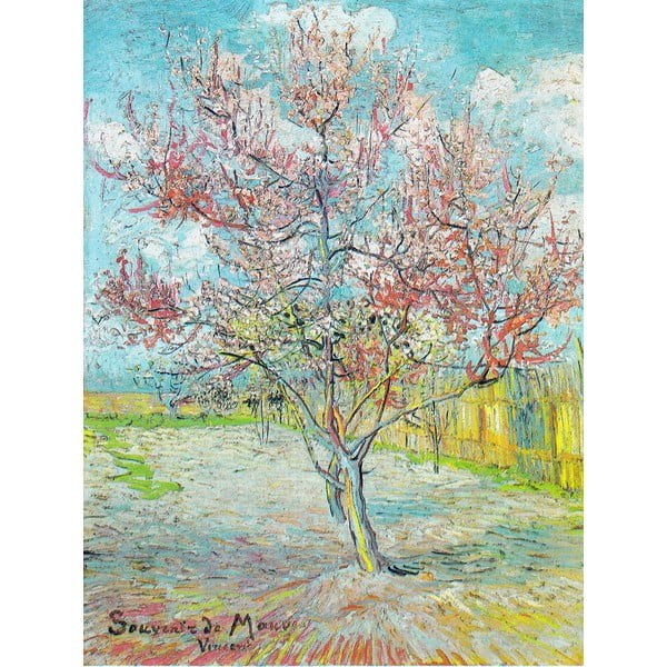 Dipinto - riproduzione 30x40 cm Pink Peach Trees, Vincent van Gogh - Fedkolor