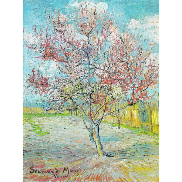 Dipinto - riproduzione 50x70 cm Pink Peach Trees, Vincent van Gogh - Fedkolor