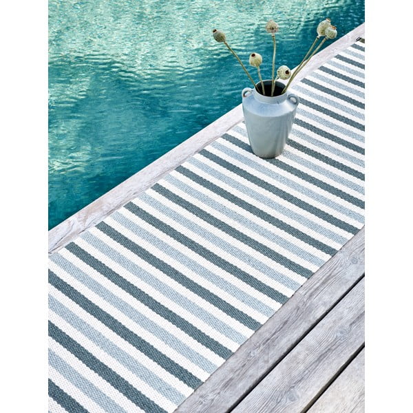 Tappeto da interno/esterno verde/color crema 70x120 cm Teo Sage – Pappelina-image-4