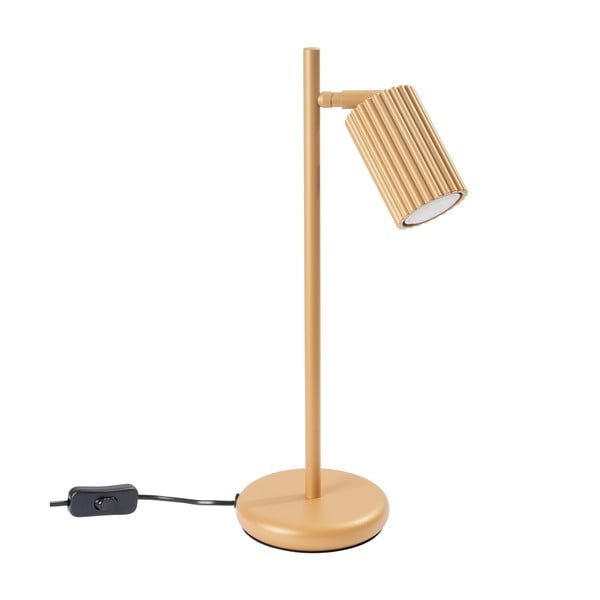 Lampada da tavolo dorata (altezza totale 43 cm) Gleam – Nice Lamps